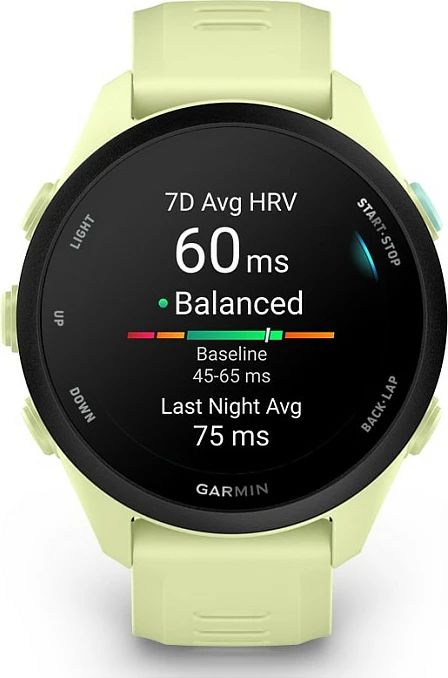 Smartwatch Garmin Forerunner 70, AMOLED 1.2", GPS, rrip silikoni, Lime