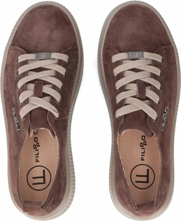 Atlete platforme Filippo DP6122, të bardha