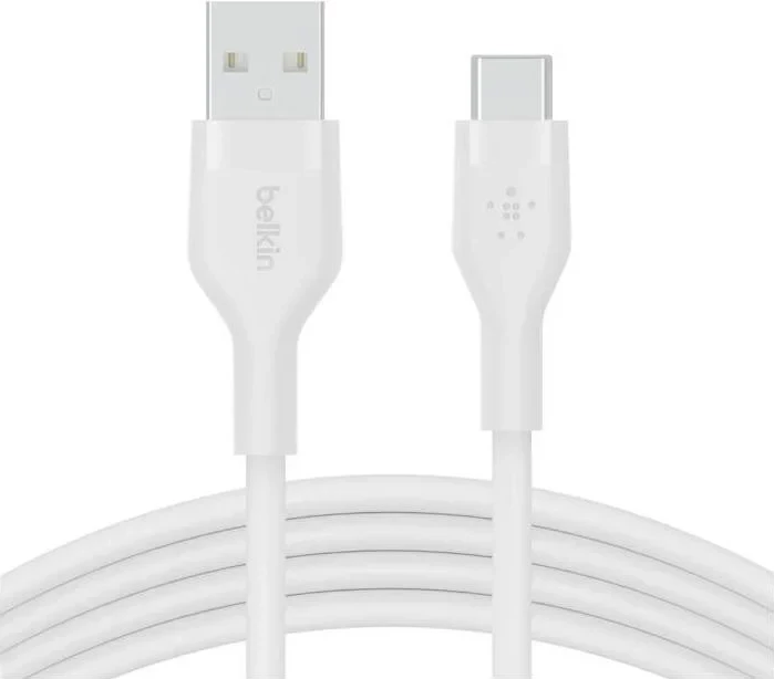 Kabllo Belkin CAB008bt, USB-A në USB-C, 1m, bardhë