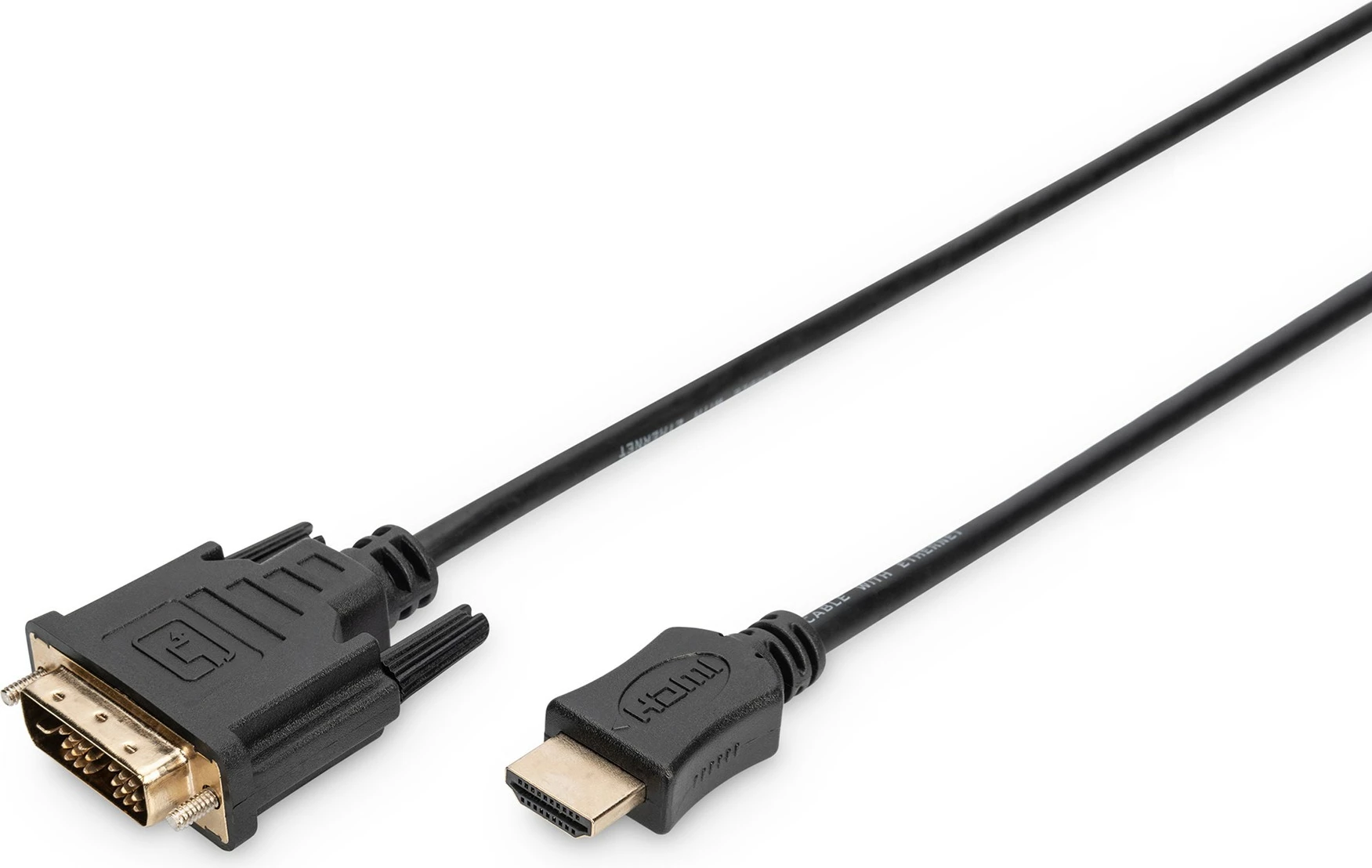 Kabllo HDMI Adapter Digitus, 3 m, HDMI Type A, DVI-D, e zezë