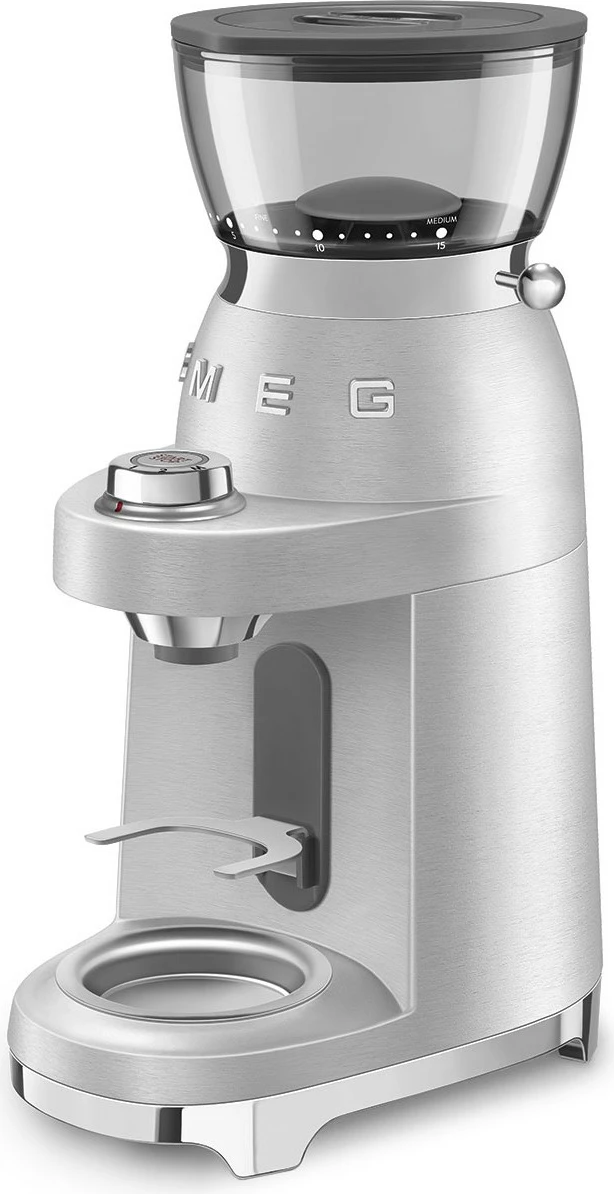 Mulli kafeje Smeg CGF02SSEU 50s Style, argjendtë
