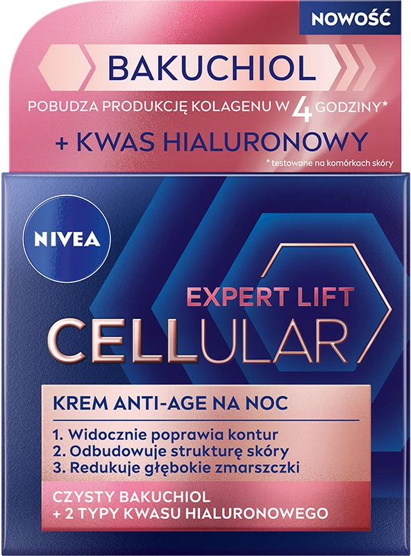 Krem nate anti-rrudhë për femra Nivea Cellular Expert Lift, 50ml