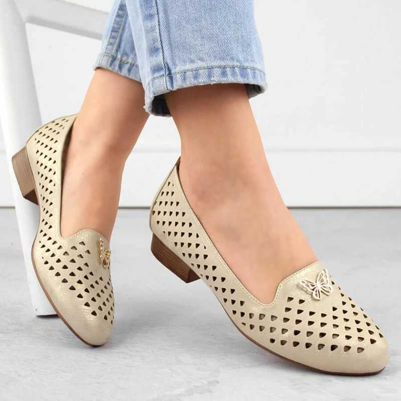 Këpucë për femra M.Daszyński, të arta