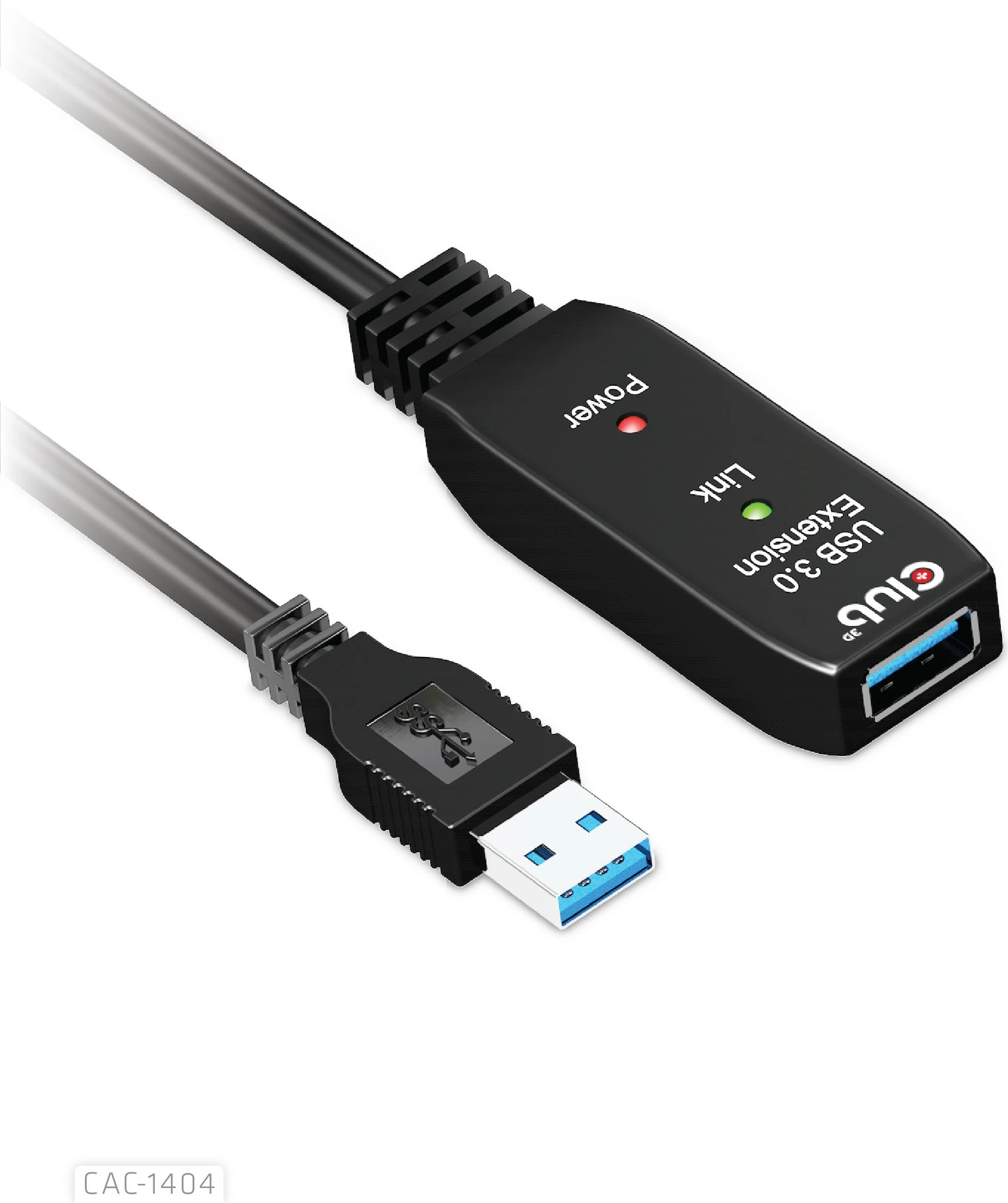 Kabllo USB zgjatues Club3D 5m USB 3.2, i zi