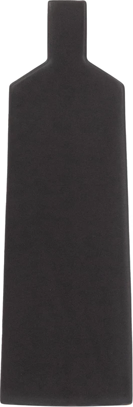 Vazo dekorative LUI, qeramike, ngjyrë antracit mat, 15x5x35cm