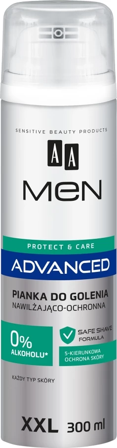 Shkumë rroje për meshkuj AA Men Advanced Moisturizing and Protective, 300ml