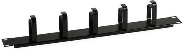 Organizuesi i Kabllave Techly 305922 për Kasë Rack 19", 1U, me 5 mbajtëse 65mm, ngjyrë e zezë