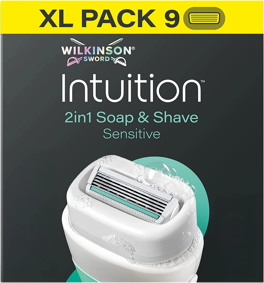 Mbushje për brisk rroje për femra Wilkinson Intuition Sensitive 4-blade, 9 copë