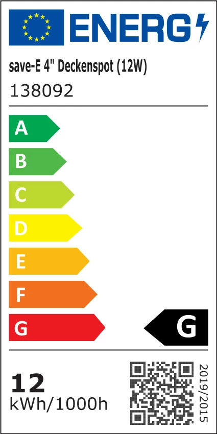 Spot LED Ultron 138092, 12W, 650 lm, 4000K, 90°, bardhë/metalik