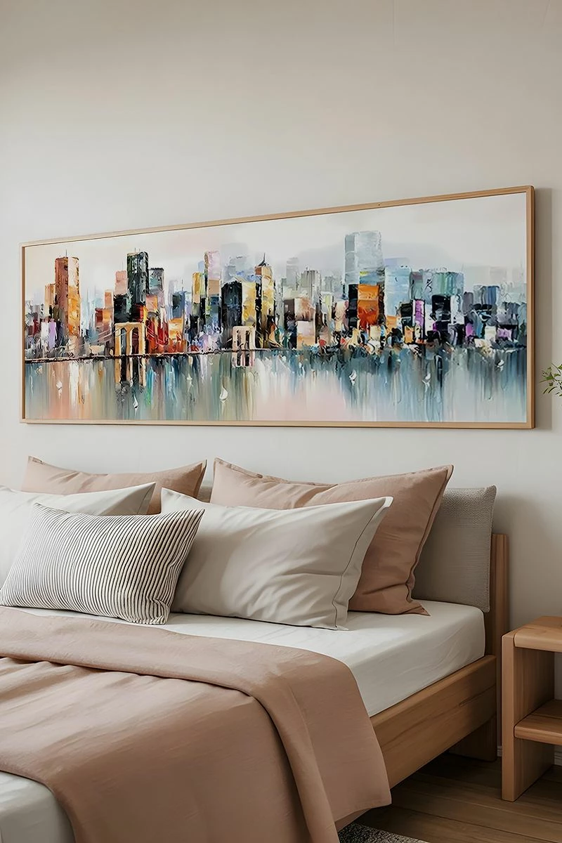Pikturë dekorative me kornizë, Wallity, Artsmdfyty25-50120, shumëngjyrëshe, 50x120cm