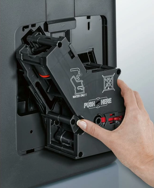Makinë kafeje automatike Siemens EQ6 Plus s100 TE651319RW, 15 bar, rezervuar uji 1.7-2.1 l, për kokrra kafeje, e zezë