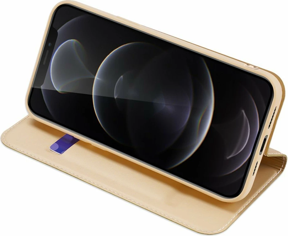 Mbështjellës Dux Ducis Skin Pro Bookcase për iPhone 13 Pro Max, ari