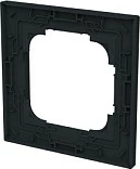 Kornizë mbuluese 1-vendëshe BUSCH-JAEGER 1721-45M, 85x85 mm, e zezë matte