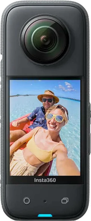 Kamerë aksion 360, Insta360 X3, 5.7K 360, 72MP, IPX8, Motorcycle Edition me aksesorë për motoçikletë, e zezë