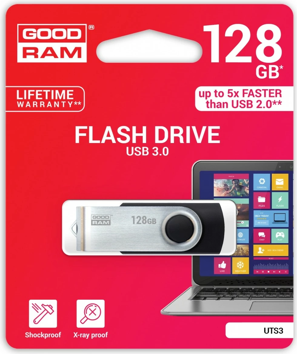 Pendrive GOODRAM TWISTER 128GB, USB 3.0, e zezë