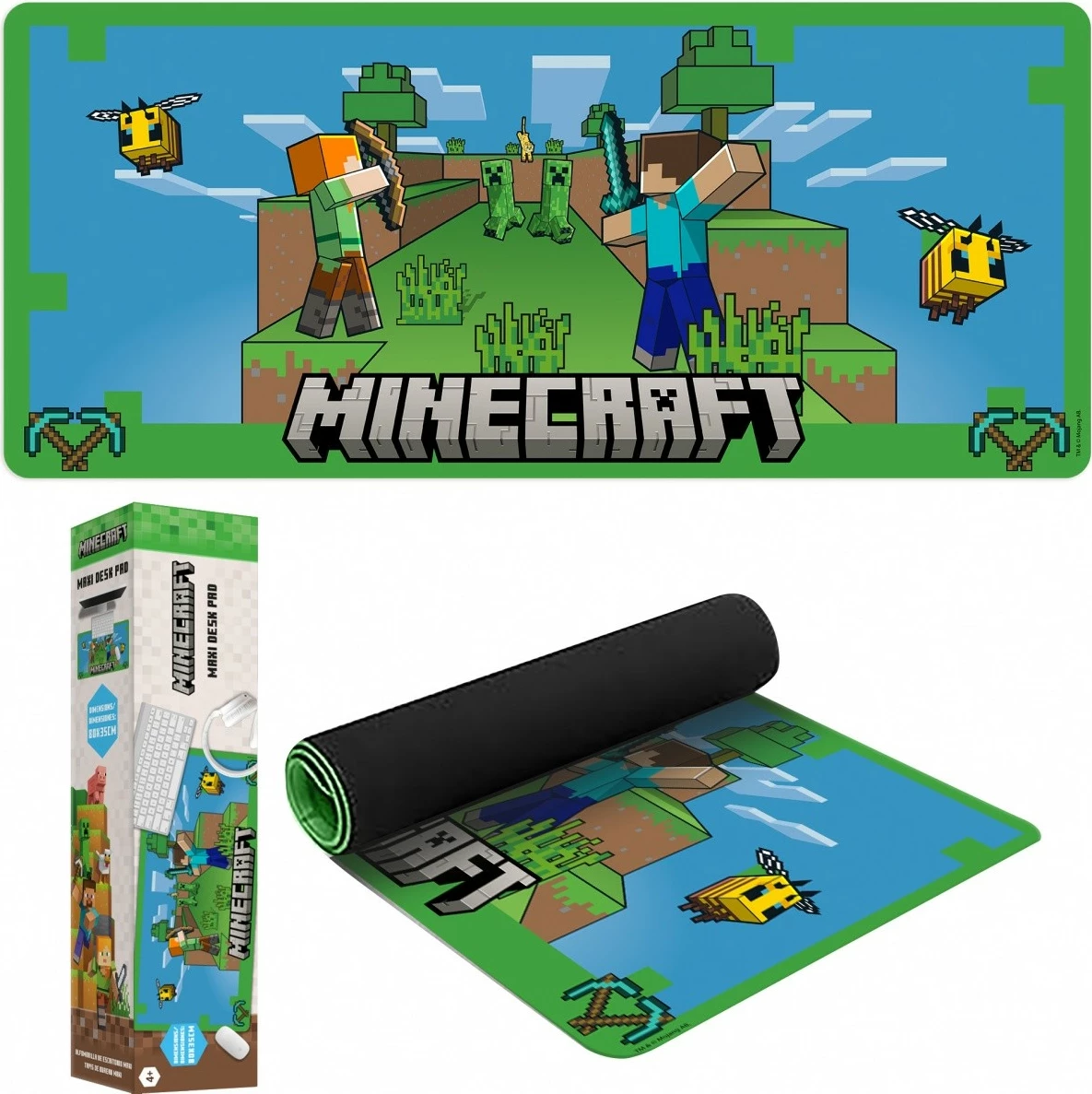 Mauspad Kids Euroswan MC00045 80x35cm Minecraft multingjyrësh