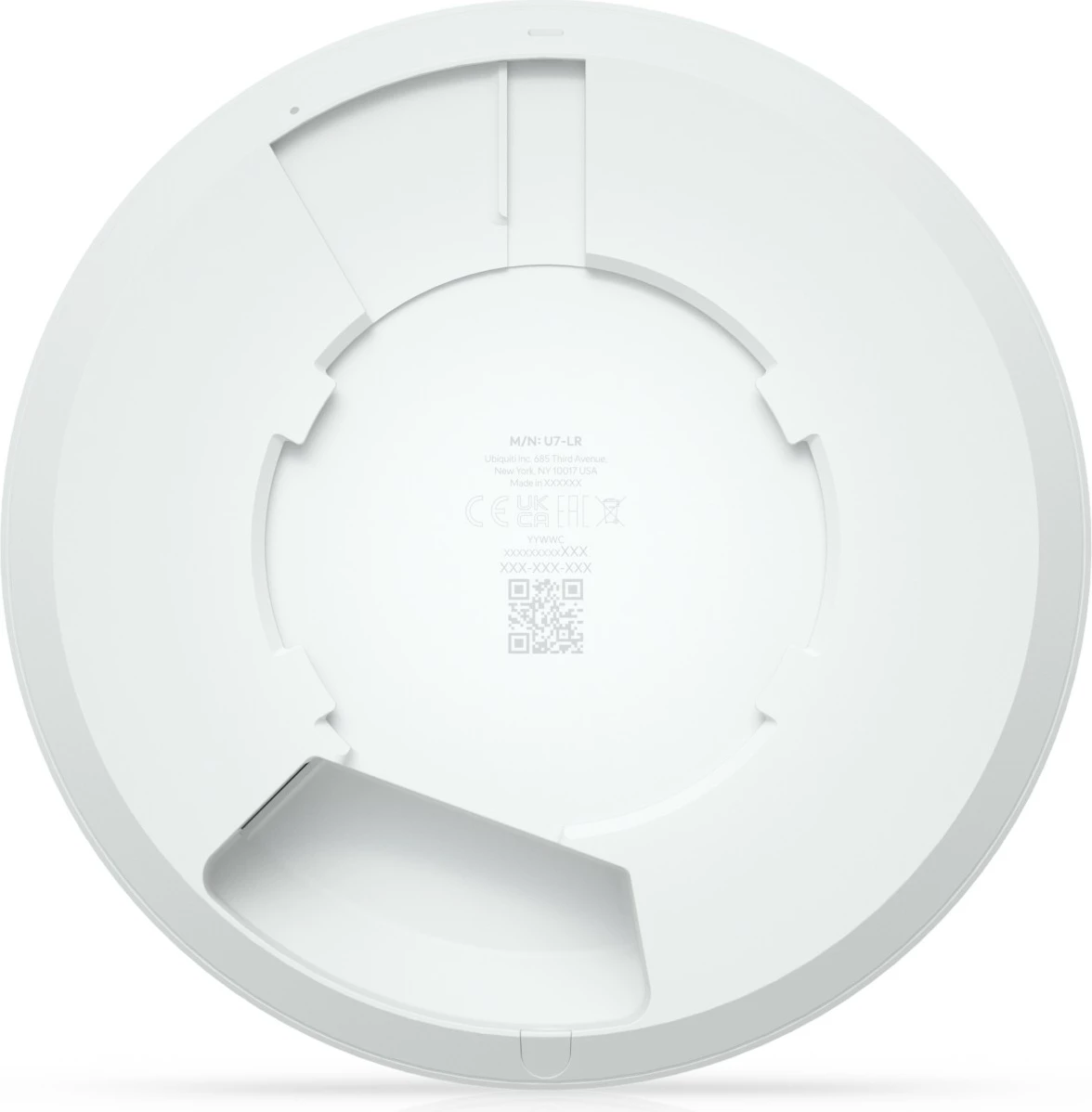 Access point Ubiquiti Unifi U7-LR, WiFi-7, 160m², bardhë