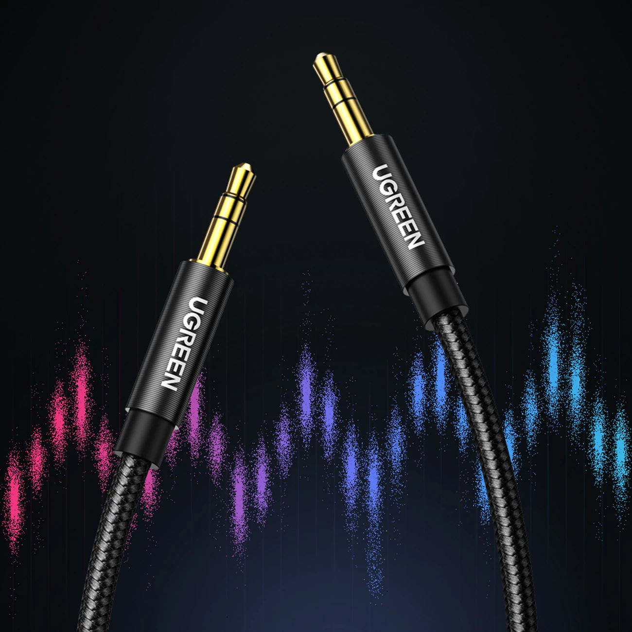 Kabllo audio AUX Ugreen AV112, 5m, mini jack 3.5mm, Kaltër
