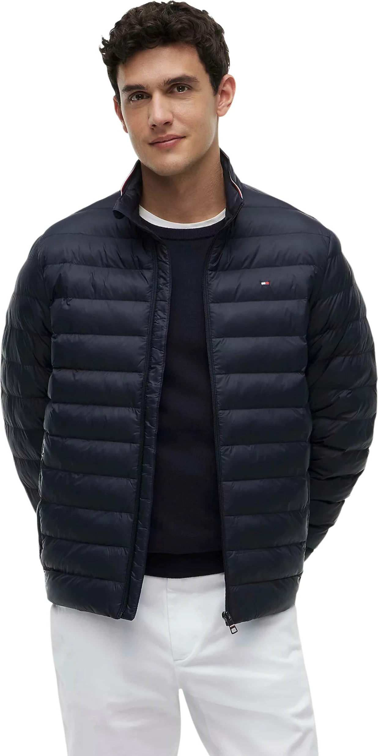 Jakne me pupla për meshkuj Tommy Hilfiger Jeans DM0DM20658, blu e errët