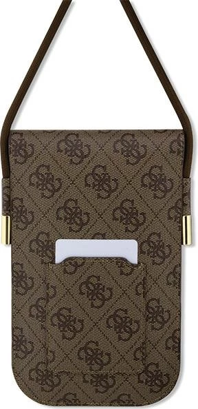 Çantë për smartphone Guess 4G Metal Script Logo, kafe