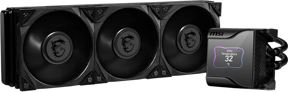 Ftohës me lëng për procesor MSI MEG CORELIQUID S360, 360mm, 3x14cm, ekran IPS, i zi