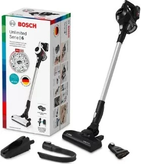 Fshesë elektrike Bosch Serie 6 BBS611BSC, 2-në-1, pa qese, 2.5 Ah, E zezë