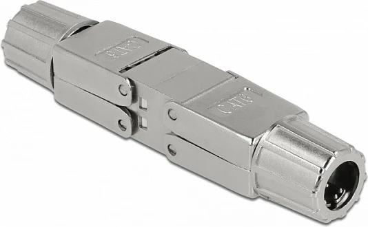 Lidhës për kabllo rrjeti DeLOCK Cat.6 STP, 2x LSA, pa vegla, argjend