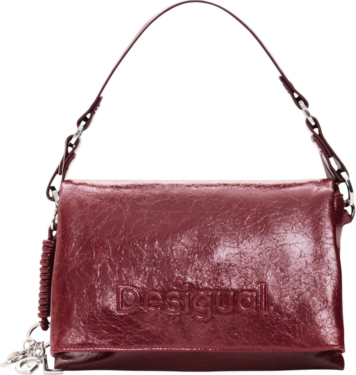 Çantë crossbody Desigual Half Logo Venecia 4 26WAXP80 për femra, bordo