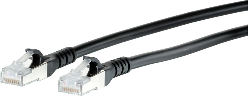 Kablë rrjeti METZ CONNECT 130845C000-E, Cat6a, 30 m, S/FTP, RJ45, 10Gbps, e zezë
