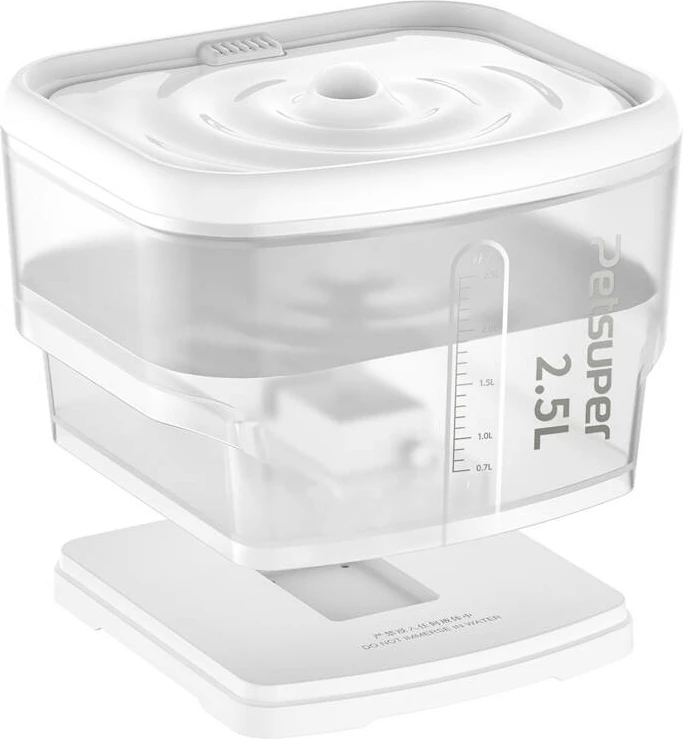 Burim uji për kafshë Petsuper PW03, 2.5L, i bardhë