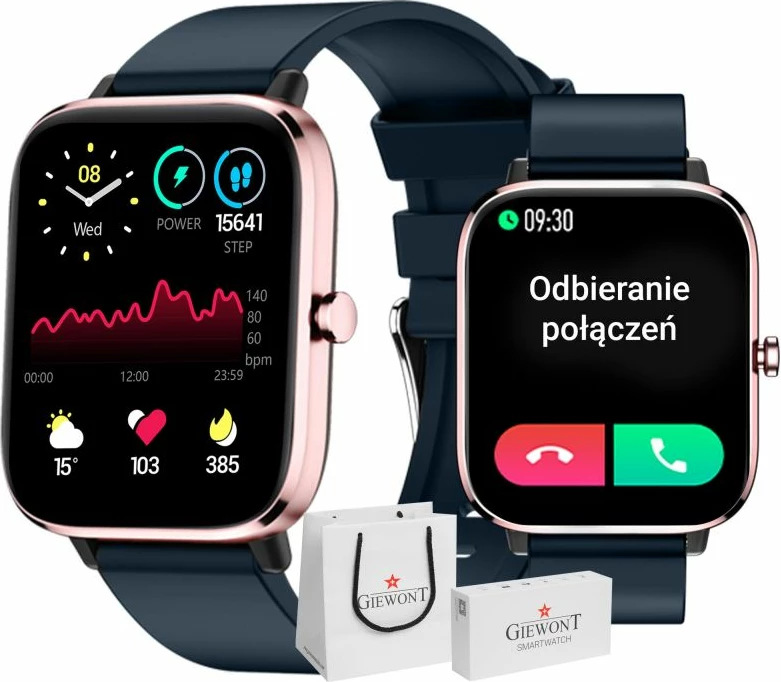 Smartwatch për femra Giewont, blu e errët