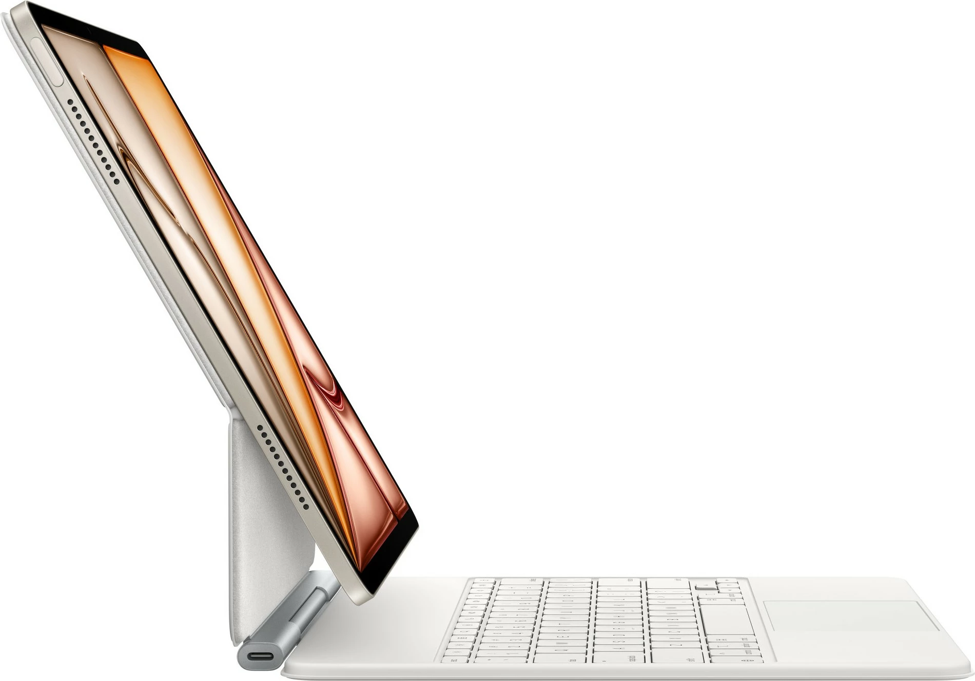 Tastierë Apple Magic Keyboard për iPad Air 13-inch M3, holandisht, e bardhë