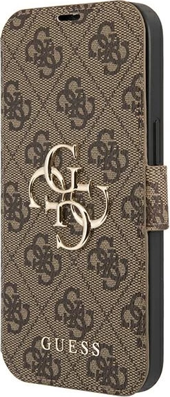 Mbështjellës Guess GUBKP13X4GMGBR për iPhone 13 Pro Max 6.7", bookcase, kafe