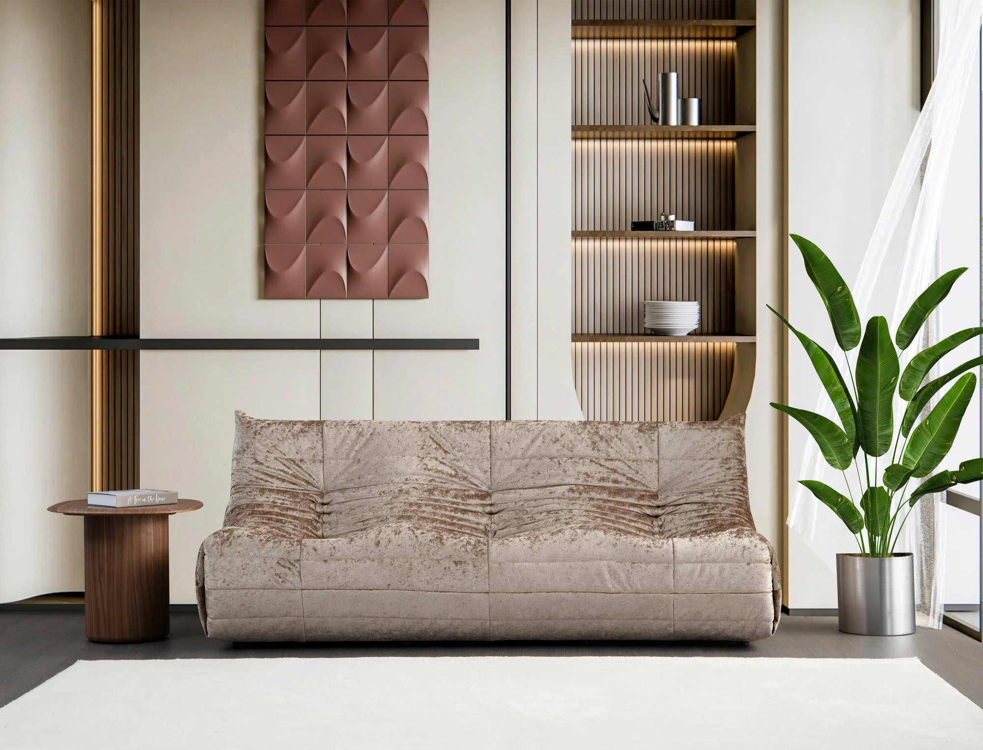 Divan treshe, Atelier del Sofa, Bocek, krem