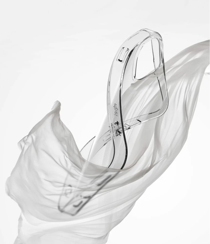 Mbështjellës Ringke Air për iPhone 14 Max, ultra i hollë TPU gel me Dot Matrix dhe vrima për litar, transparent