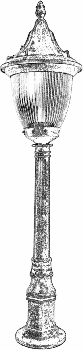 Llambë dyshemeje për jashtë Opviq, kafe, BSU-68186-BKR-M2-B