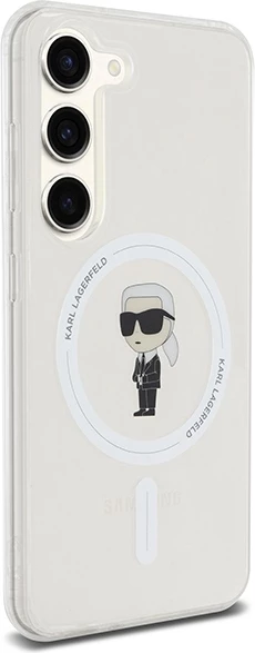 Mbështjellës Karl Lagerfeld IML Ikonik MagSafe për Samsung Galaxy S23, Transparent