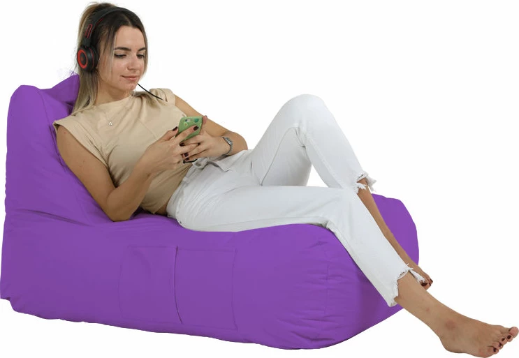Puf kopshti, ngjyrë vjollcë, Atelier del Sofa, Trendy Comfort Bed Pouf