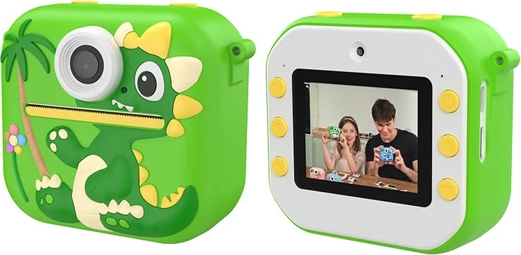 Aparat fotografik Tracer DinoCam, 48MP, printim i menjëhershëm, 13 aksesorë, bardhë