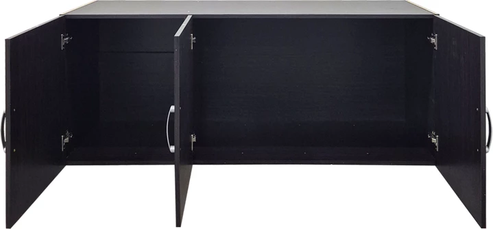 Dollap trekanatësh Alvia, ngjyrë wenge, 150x51x60cm