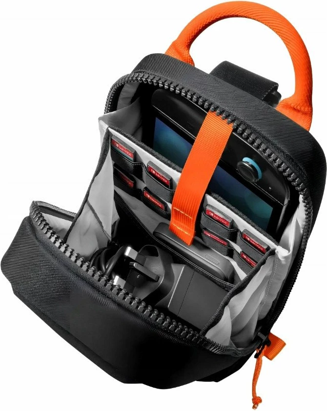 Çantë mbrojtëse Yaxo Huron për Nintendo Switch/Switch OLED/Switch 2, waterproof, me rrip të rregullueshëm, e zezë