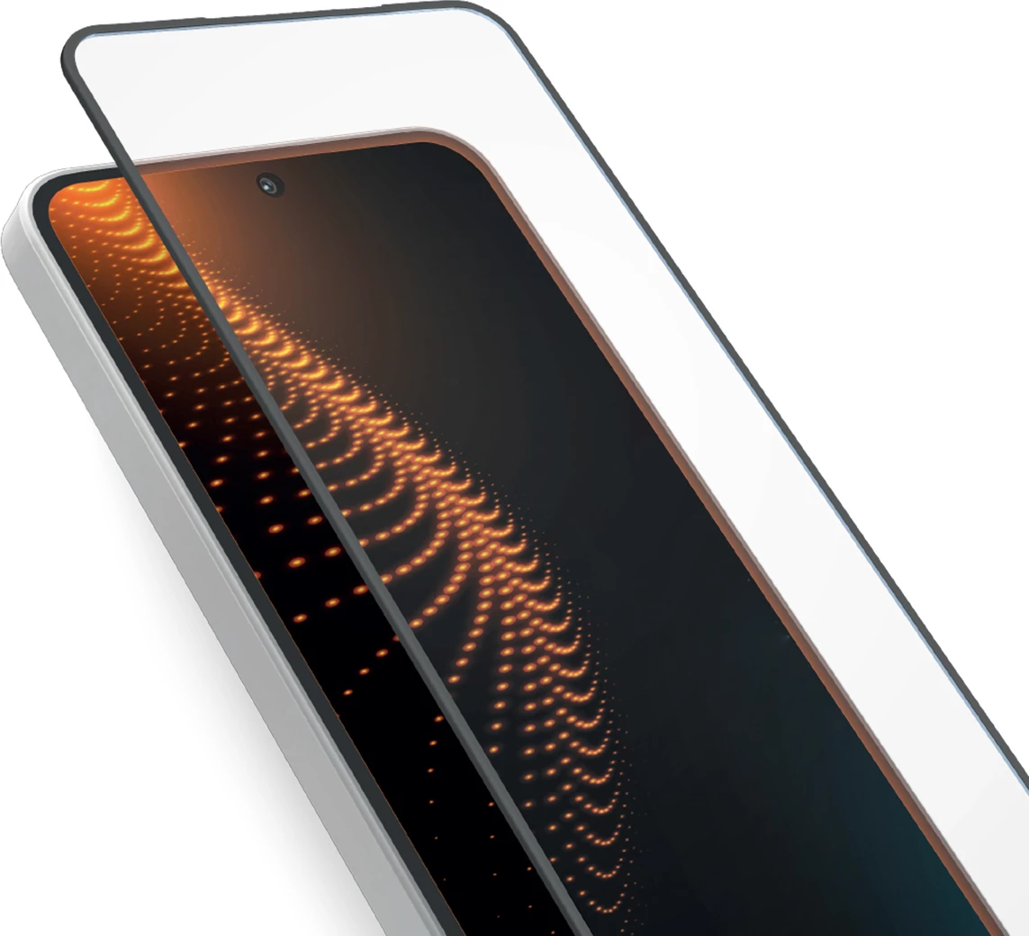 Xham i kalitur mbrojtës ekrani SBS D3O për Samsung Galaxy A57, me kornizë të zezë, 1 copë