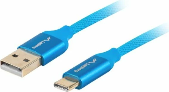 Kabëll USB Lanberg, blu