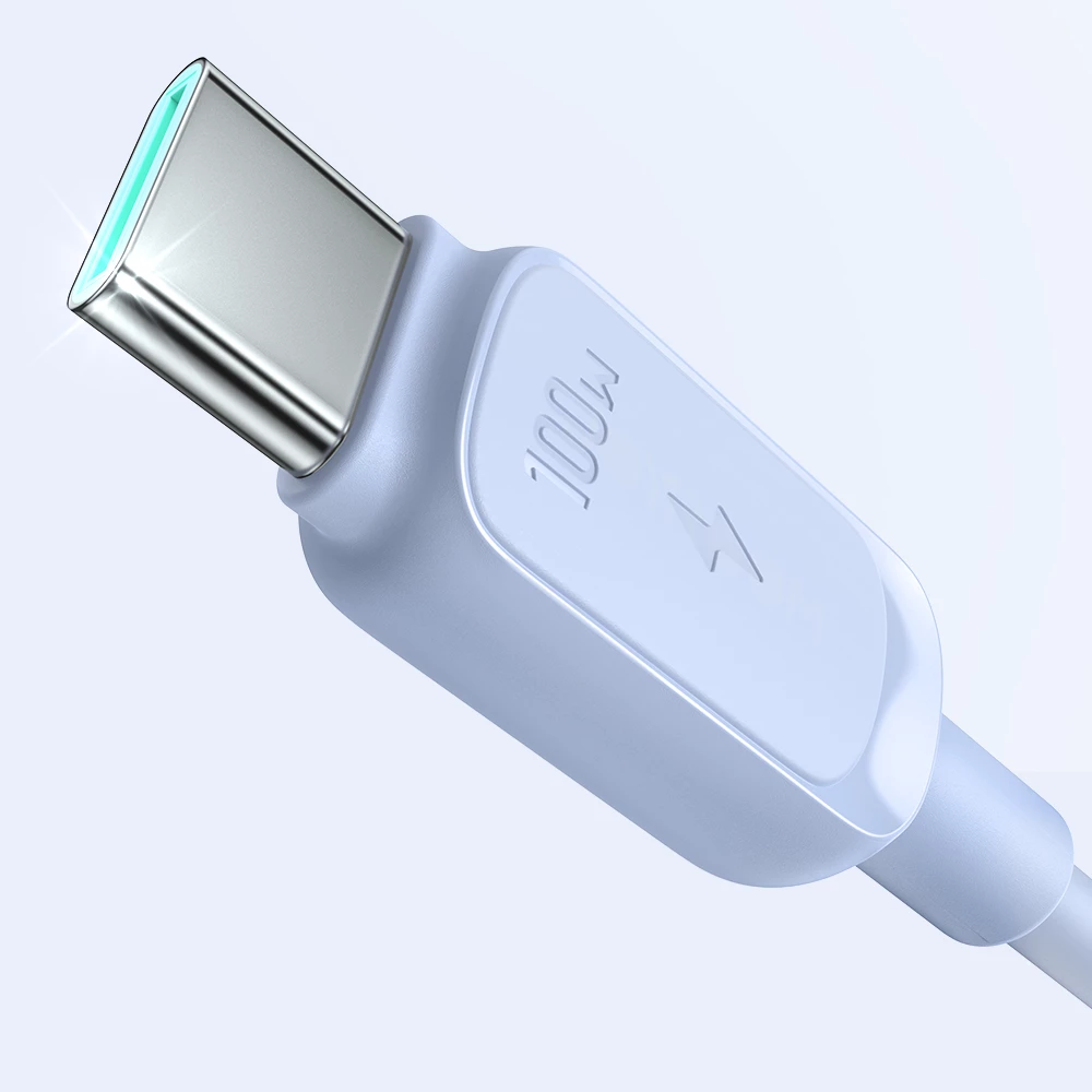 Kabllo USB-C në USB-C Joyroom Multi-Color Series A14, 1.2m, 100W, Kaltër