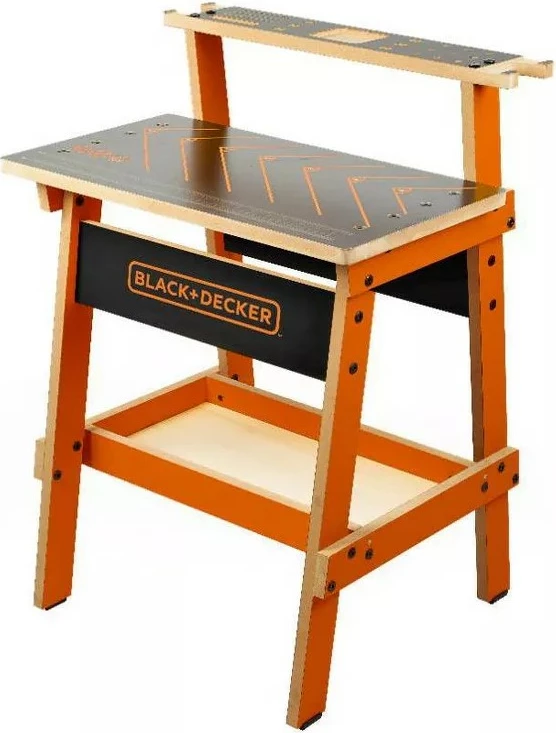 Tavolinë pune druri për fëmijë Black&Decker WB002-03, 81 x 60 x 50 cm, 5+, set 4 copë