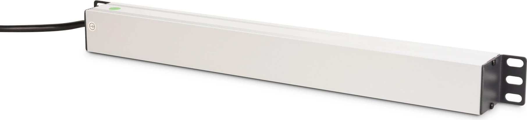 Prizë rack Digitus 8-porte 19 inch, 2m, alumini, e zezë