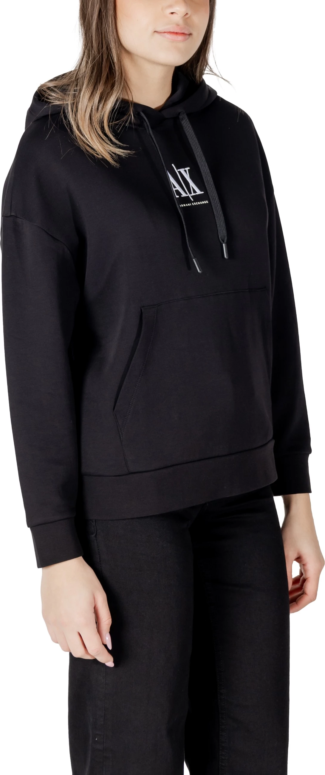 Duks me zip Armani Exchange XW000823 AF10818 për femra, i zi [Madhësia: L]