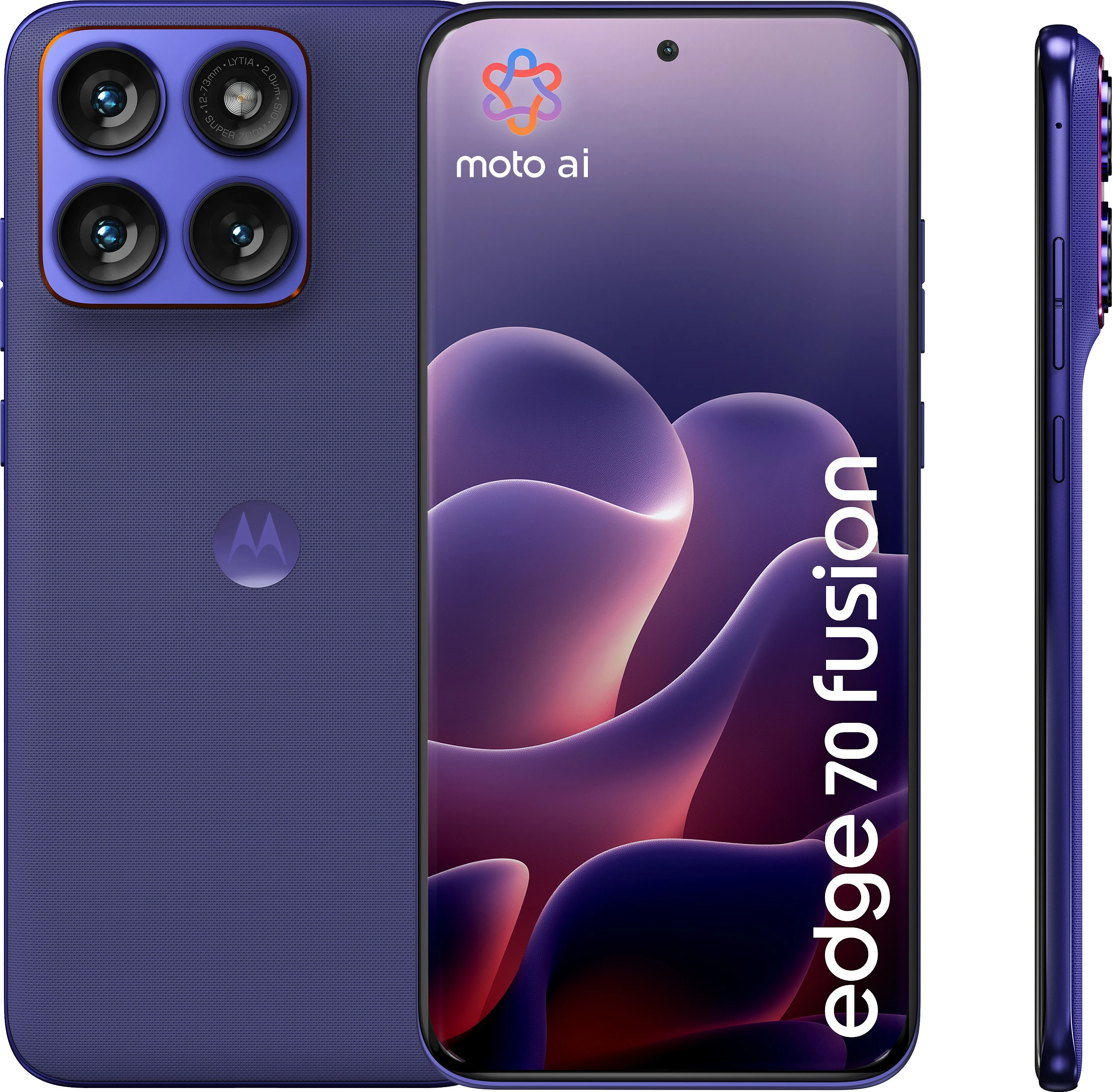 Celular Motorola Edge 70 Fusion, 8GB RAM, 256GB, 5G, 6.78" Extreme AMOLED, Orient Blue