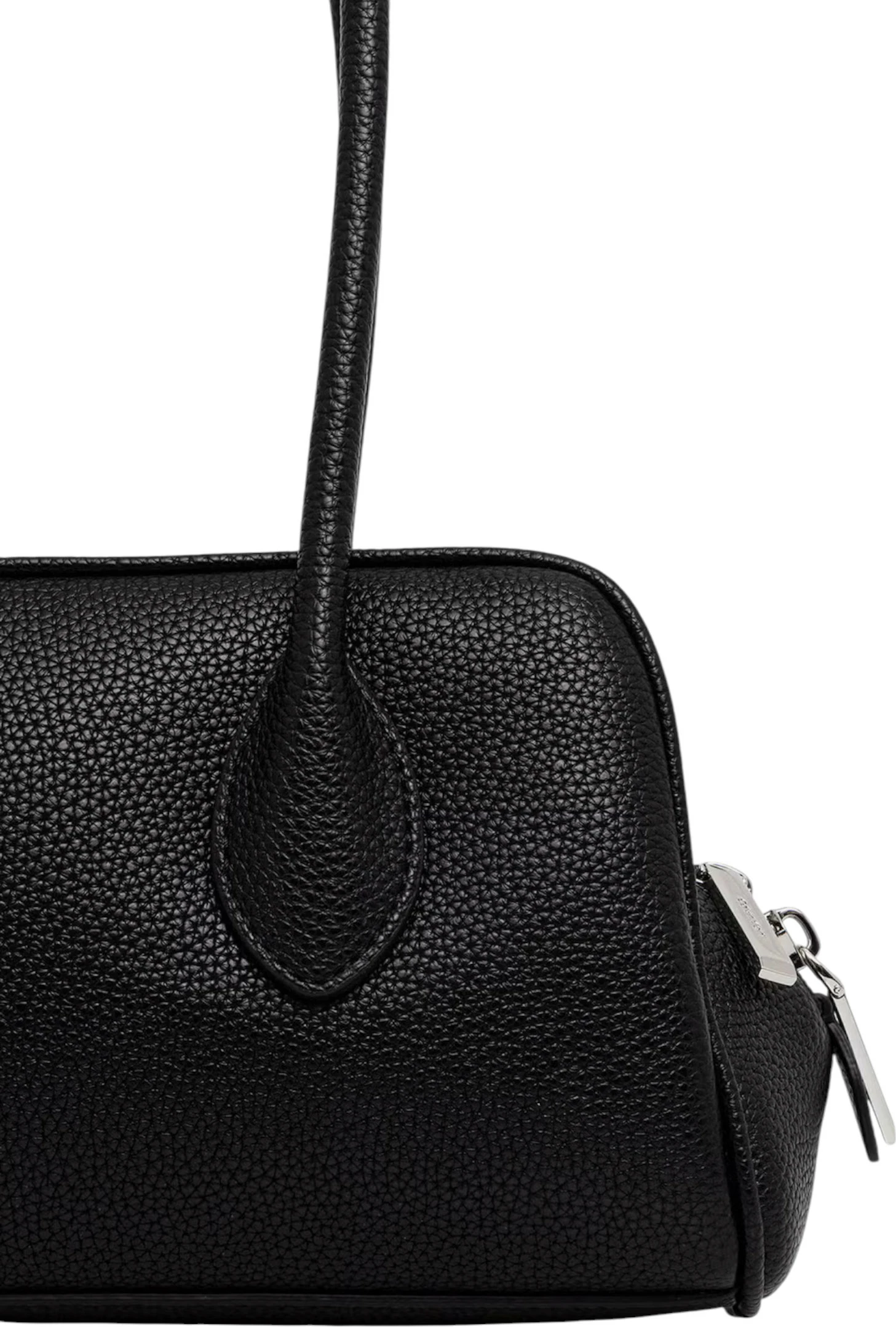 Çantë krahu Calvin Klein Emblem Trio Pebble LV04F3743G për femra, e zezë