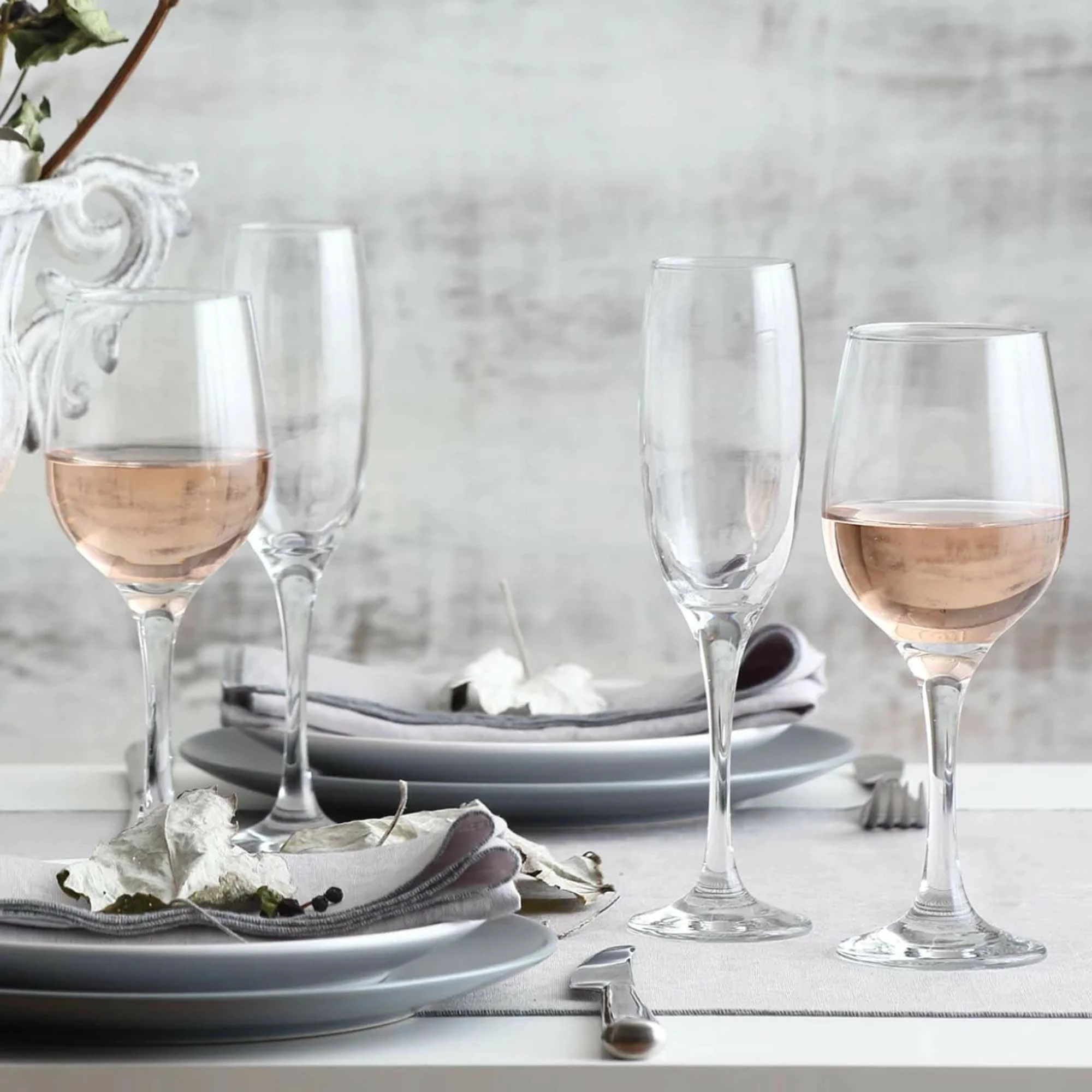 Gotë vere LAV HORECA Aspen 455 ml, transparente, set 12 copë